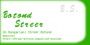 botond streer business card